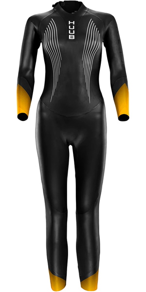 2026 Huub Womens Alta Thermal Wetsuit ALTTHER33W - Black / Orange